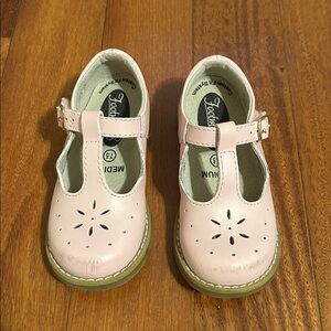 FootMates Pink Girls' T-Strap Mary Jane Sherry Dress Shoes